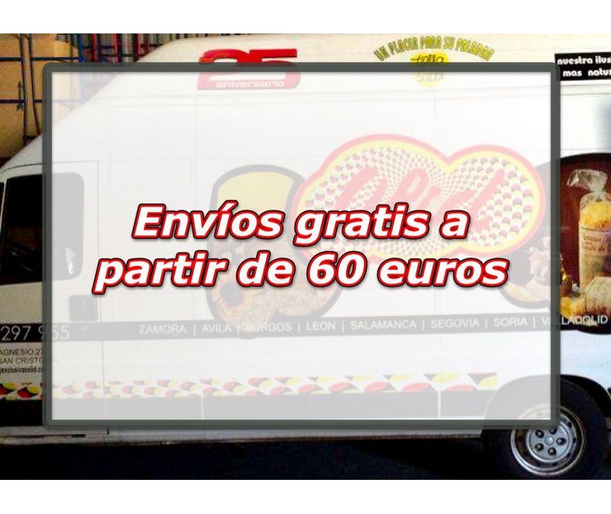 Envíos gratis a partir de 60 euros